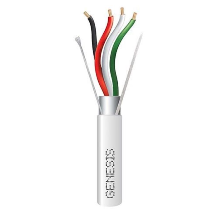 CABLE SHIELDED 18G 4 CORE NATURAL 1000FT PULL BOX