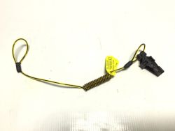 TETHER HARD HAT COIL PLASTIC YEL W/CLIP 10-PK