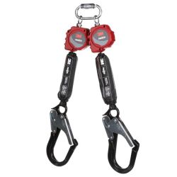 LIFELINE RETRACT 6FT TWIN LEG W/ HOOK