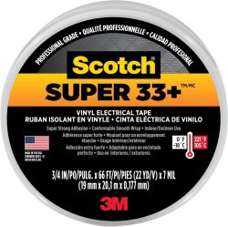 TAPE ELEC BLK VYL 75"X66' SUPER 33+ 638060080009