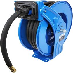 HOSE REEL 3/4" X 20 METER 870 PSI. C/W 3/4" FNPT INLET AND AUTOMATIC NOZZLE.