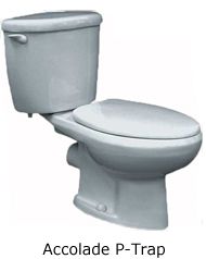TOILET P-TRAP ACCOLADE WITH TANK 7391-73 GRIS
