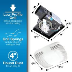 FAN EXHAUST 120V 70CFM