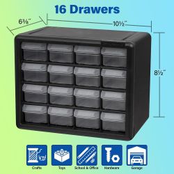 CABIN PLAST 16PC DRAW BLK