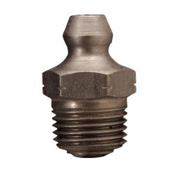 ALEMITE 1961-S NON-CORROSIVE FITTING, STRAIGHT, 1/8" PTF, STAINLESS STEEL, 3/4" OAL, 5/16" SHANK LENGTH, 7/16" HEX, 1/8" PTF
