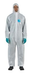 COVERALL WHT SERG HOOD 3X