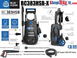 PRESSURE WASHER ELECTRIC 1.7GPM 2070PSI 13A 1600W +FOAM CANON 20'HOSE