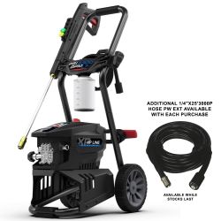 PRESSURE WASHER ELECTRIC 1.7GPM 2300PSI 13A 1300W+FOAM CANON