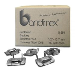 1/2" BANDIMEX STAINLESS STEEL BUCKLES 100PCS