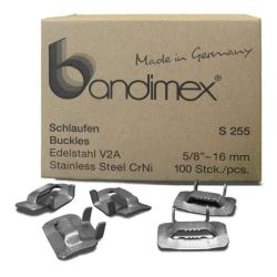 5/8" BANDIMEX STAINLESS STEEL BUCKLES 100PCS