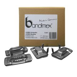 1" BANDIMEX STAINLESS STEEL BUCKLES 25PCS