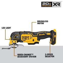 MULTITOOL OSCILLATING 3SPD BL 20V XR BARETOOL