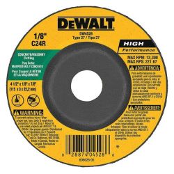 DISC CUT 4-1/2"X1/8"X7/8" CONCRETE/ MASONRY