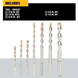 BIT DRILL SET HAMMER 7PC