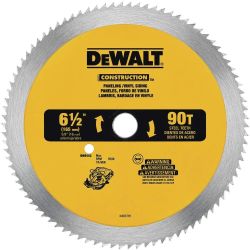 BLADE SAW CIRC 6-1/2"X90T VINYL & PANEL