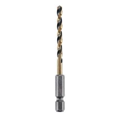 BIT DRILL IMP HSS 5/32" 1/4 HEX SHANK BLK & GOLD
