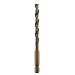 BIT DRILL IMP HSS 3/16" 1/4 HEX SHANK BLK & GOLD