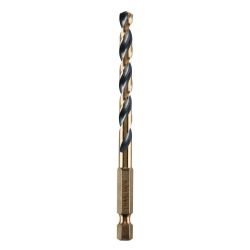 BIT DRILL IMP HSS 15/64" 1/4 HEX SHANK BLK & GOLD