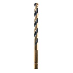 BIT DRILL IMP HSS 17/64" 1/4 HEX SHANK BLK & GOLD