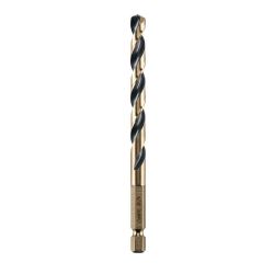 BIT DRILL IMP HSS 9/32" 1/4 HEX SHANK BLK & GOLD