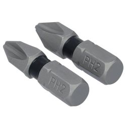 BIT IMP PH2 1"X1/4" 2PK