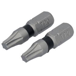 BIT IMP T20 1"X 1/4" 2PK