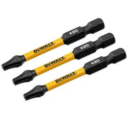 BIT IMP T20 1/4X2-1/4 3PK FLEX TORQ