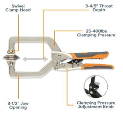 CLAMP 3' FACE AUTO ADJUST