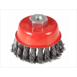 BRUSH CUP SS 3X5/8"KNOT