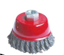 BRUSH CUP WIRE SS 4"X5/8"