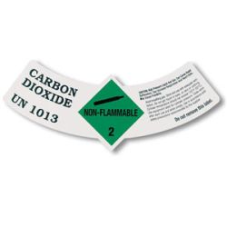 LABEL CO2 NON-FLAMMABLE