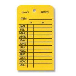 TAG PLASTIC INSPEC 1 YEAR 