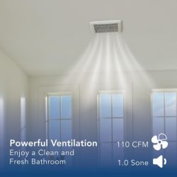 FAN BATH SGL SPD 110CFM