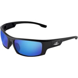 GLASSES BLUE MIRROR BLACK FRAME DORADO