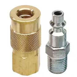 COUPLER & PLUG 1/4 F & M