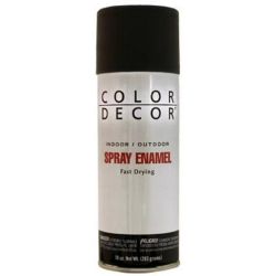 PAINT SPRAY FLAT BLK 10OZ 