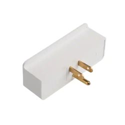 ADAPTOR OUTLET COMM. ELEC TRIPLE, 2 TO 3 PRONG