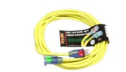 CORD EXT 25' 14/3 YELL SJTW PRO GLO