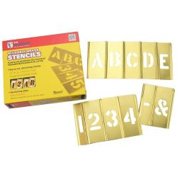 STENCIL BRASS 3" 45PC