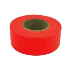 TAPE FLAGGING FLOR. RED