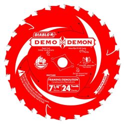 BLADE 7.25"24T FRAME/DEMO DEMOLITION DEMON NAILWOOD