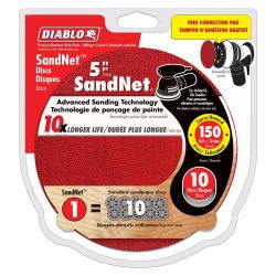 DISC SANDNET 5" 150G 10PK CONPAD FINE DND050150H10