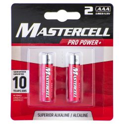 BATTERY ALKALINE AAA 2PK DORCY MASTERCELL
