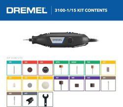 TOOL ROT 1.2AH120V+15 ACC 5 SPEED 5000-35000RPM