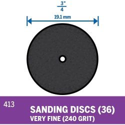 DISC SANDING 240G 413VIAL 