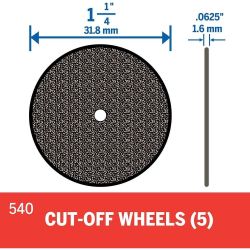 WHEEL CUT 1-1/4X.0625