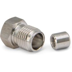 GLAND NUT W/SLV 3/8" CONE 