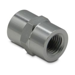 FZ1605, HIGH PRESSURE FITTING, COUPLING, 10,000 PSI MAXIMUM OPERATING PRESSURE, CONNECTION FROM 1/4" NPTF FEMALE TO 1/4" NPTF FEMALE