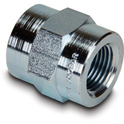 FZ1614, HIGH PRESSURE FITTING, COUPLING, 10,000 PSI MAXIMUM OPERATING PRESSURE, CONNECTION FROM 3/8" NPTF FEMALE TO 3/8" NPTF FEMALE