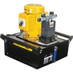 ZE4410SB, ELECTRIC HYDRAULIC PUMP, 4/3 SOLENOID VALVE, ELECTRIC BOX AND LCD, 2.5 GALLON USABLE OIL, 60 IN3/MIN OIL FLOW AT 10,000 PSI, 115V